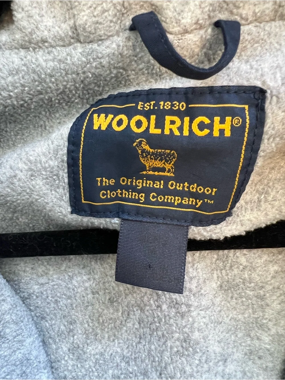 VNTG Woolrich Fleece‎ Lined Navy Parka